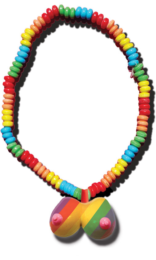 "Rainbow Boobie Candy Necklace HTP3092"