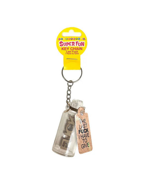"6ct Super Fun Last Fuck I Have to Give Key Chain LG-CP1253"