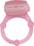 "Humm Dinger Vibrating Penis Ring Clitoral Stimulator - Magenta HTP2065"