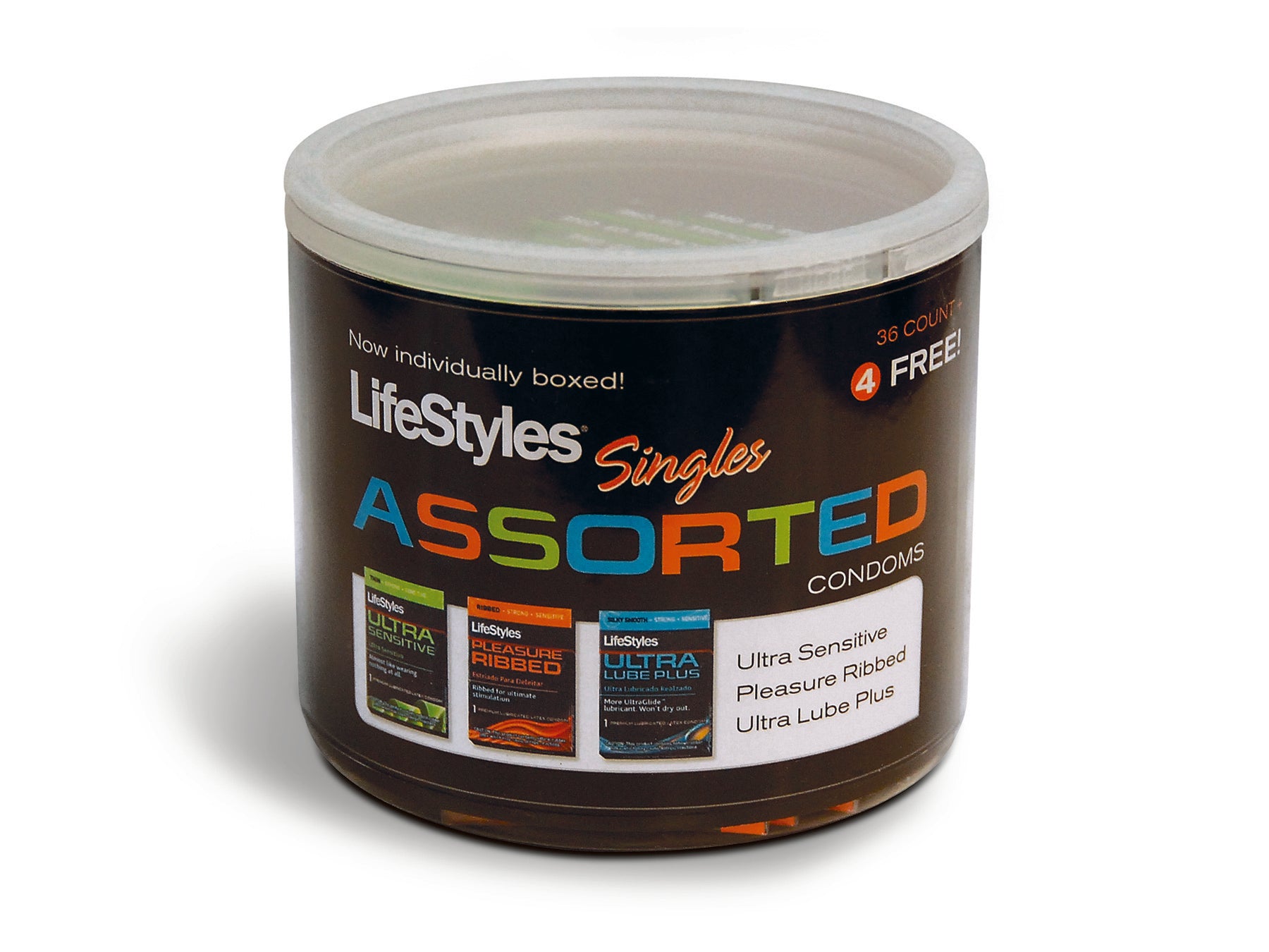 "Lifestyles Assorted Singles - 40 Count Jar LSJAR675"