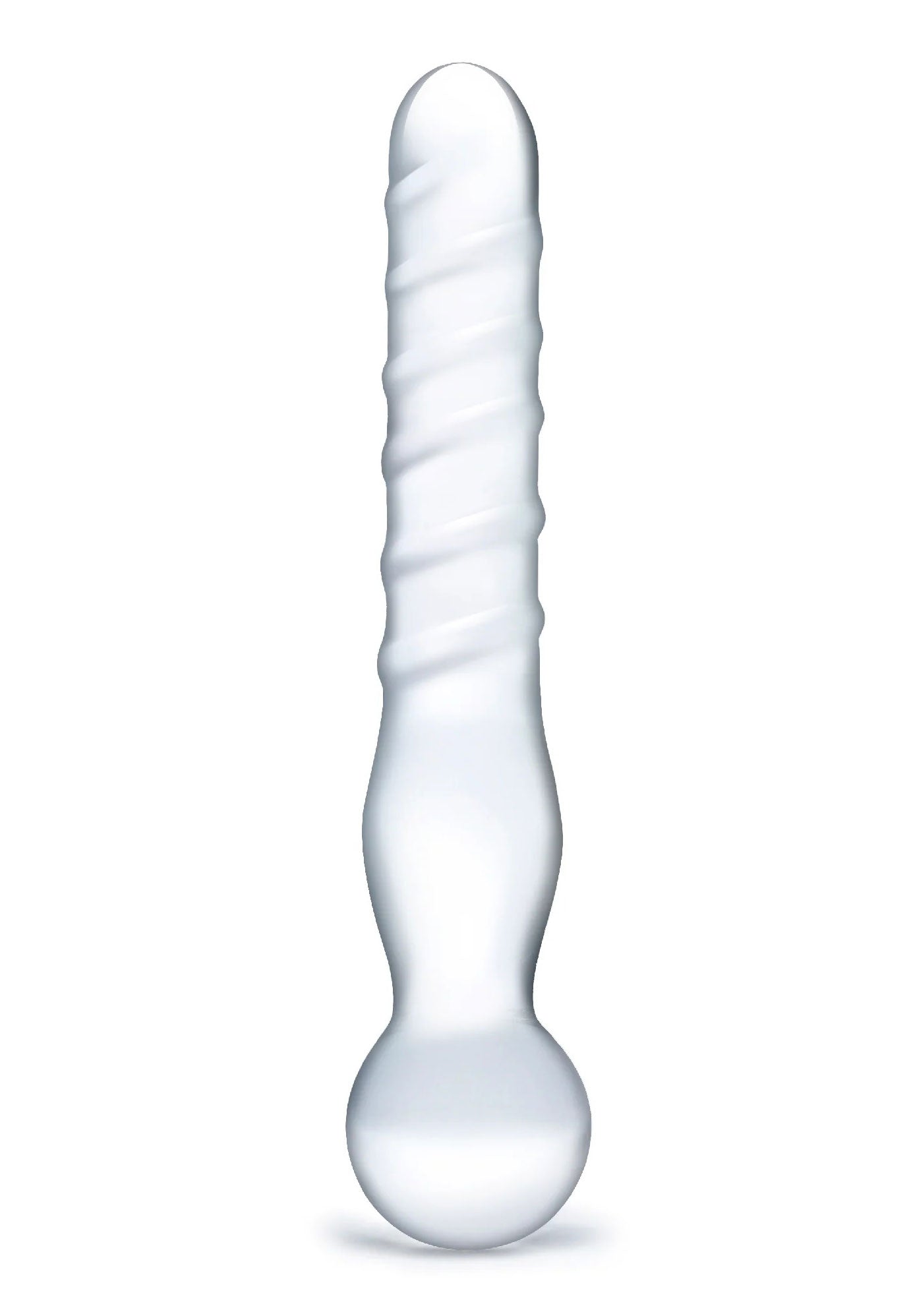 "Joystick Clear Glass Dildo GLAS-82"