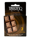 "Trustex Flavored Lubricated Condoms - 3 Pack - Chocolate AL-4020"