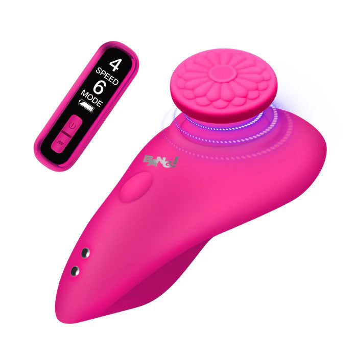 "Silicone Panty Vibe With Digital Remote - Pink BNG-AH745"